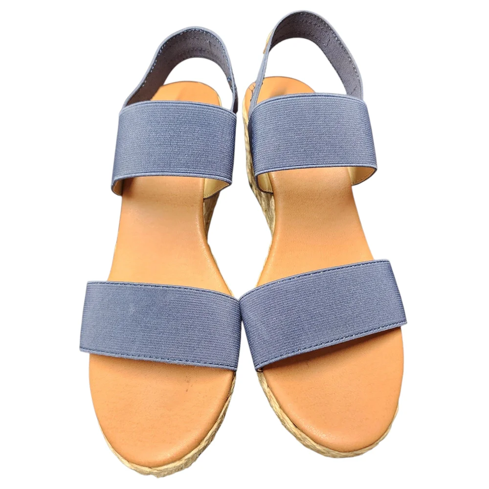Tommy Bahama Blue Wedge Sandals Size 8.5‎